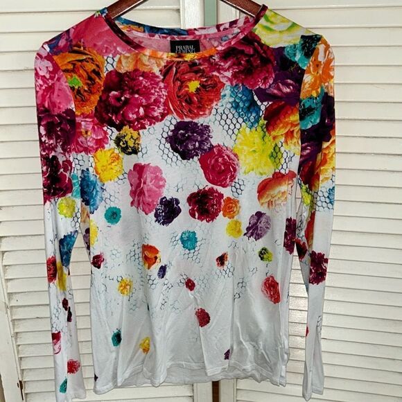 Prabal Gurung 🧑‍🎨 4Target🎯 Tattoo Flower 🌸 🌺 Pow💥er Shirt SOFT & Cool 😎 - Picture 1 of 14